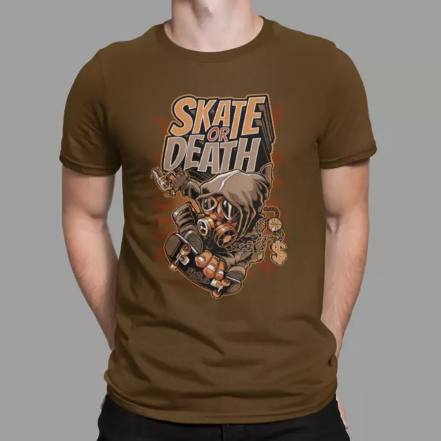 T-shirt skateboard retrò skateboard design da uomo abbigliamento skateboard
