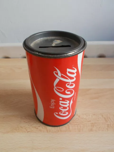 Spardose aus Metall Coca-Cola