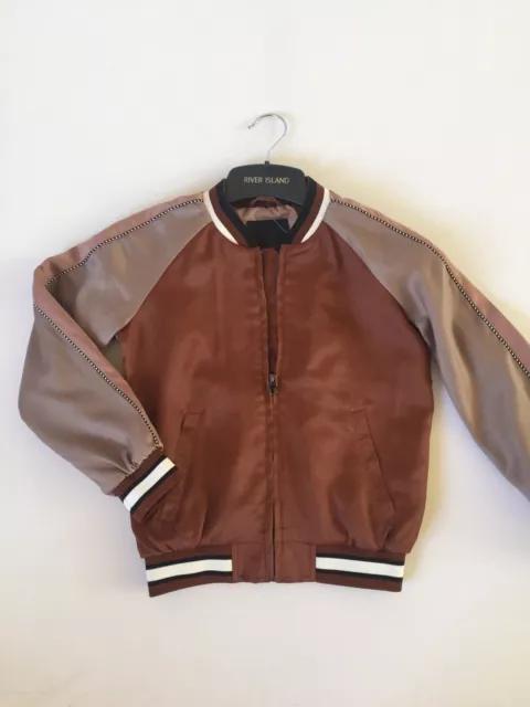 River Island Girls Baseball Bomber Jacket.  Age 7-8yrs. New RRP £30.