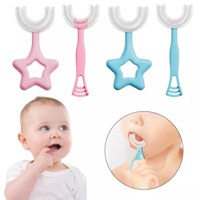 Brosse À Dents En Silicone Souple Pour Bébé Nettoyage Buccal En Forme De U R