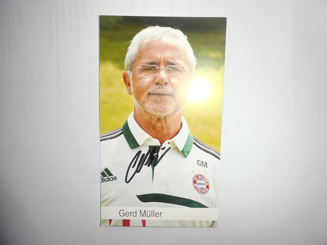 Autocarte Non Signée Gerd Müller - Bayern Munich - Ancienne Carte Collector - Occasion