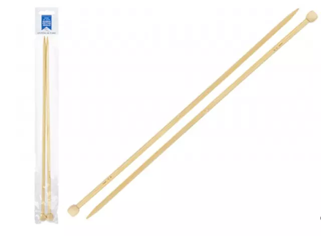 Riesige extreme Bambus & Holz Stricknadeln Set Größen 10 mm 6 mm 4 mm Jumbo Mega