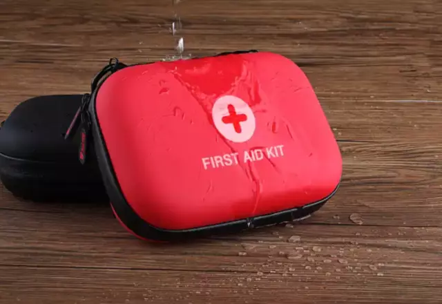 Portable Outdoor Emergency First Aid Kit - Waterproof with Hard Case