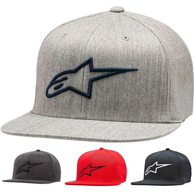 Alpinestars Ageless Flat Bill Mens Caps Motorcycle Street Riding Flexfit - Hats