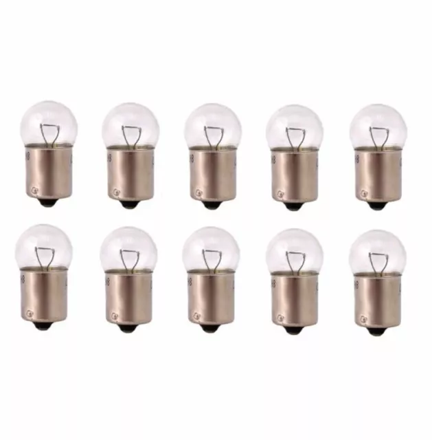 10X R5W BA15s 12V 5W Glüh Lampe Birne Glühbirne Glassockel Kugellampe