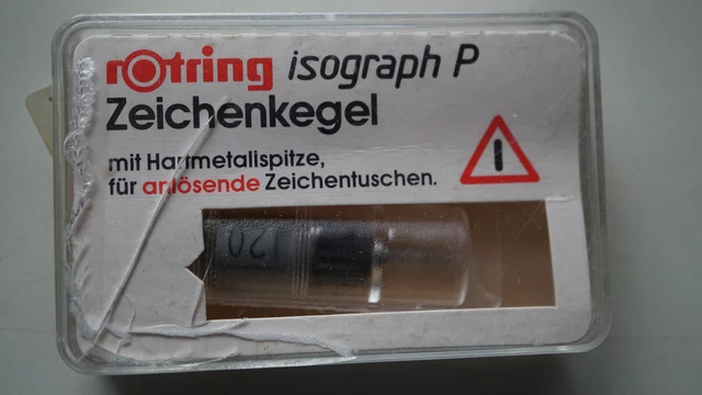 Original Zeichenkegel rOtring Isograph P 2,0 mm NEU/OVP