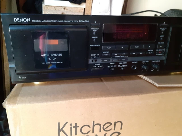  lecteur enregistreur de cassette double bande DENON DRW 580 comme neuf