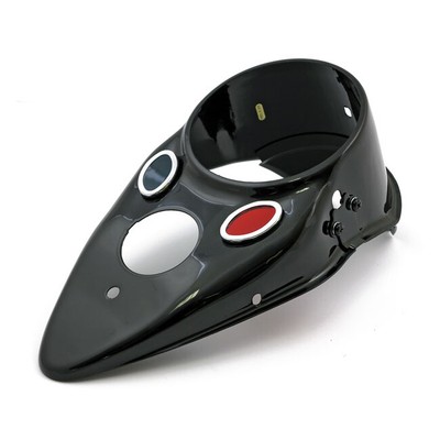 Davidson 36-46 CatEye Dash Coperchio Tachimetro Copertura Cateye Nero per Harley 