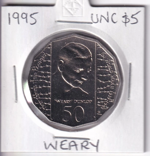 AUSTRALIAN 1995 50 Cent Weary Dunlop Unc Coin In 2X2 Holder .. .. EUR 2,98 PicClick FR