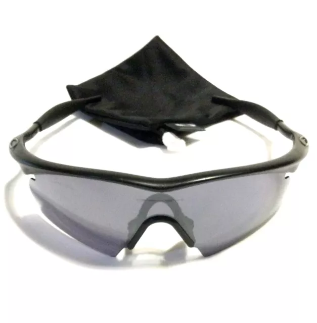 RARE OAKLEY M FRAME 1.0 Z87 SUNGLASSES Matte Black w/ Black Iridium Hybrid Lens