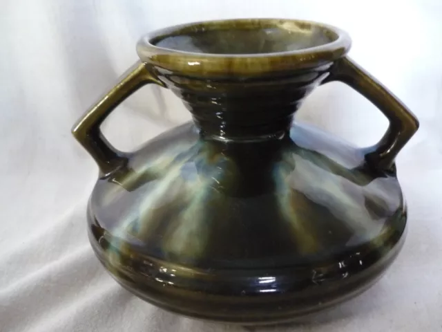 Lille Fives Céramique   Vase N° 214  Ton Marron Et Vert   Parfait Etat.
