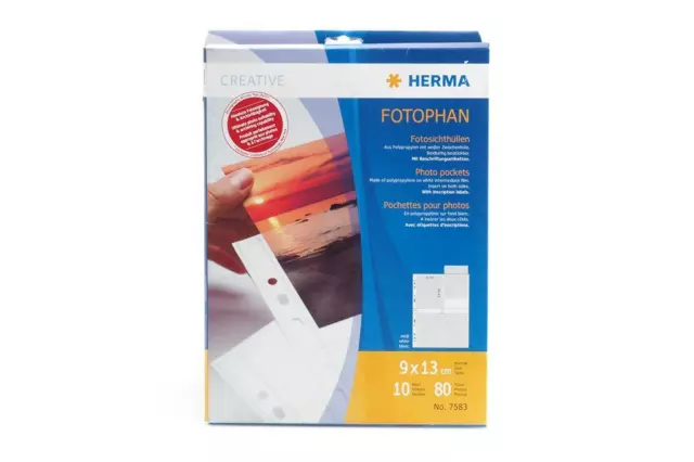 Herma Fotophan 10 Fotosichthüllen 9x13cm Hochformat (1711226834)