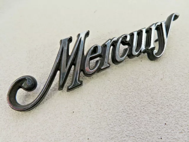NOS 1975 - 1977 Mercury Monarch OEM trunk deck  emblem  script nameplate badge