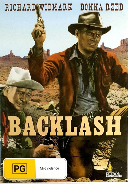 BACKLASH (1956) DVD Richard Widmark and Donna Reed $35.00 - PicClick AU