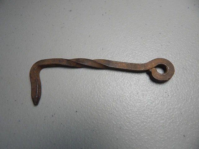 Vintage! 5" Hand Forged Cast Iron Door Gate Latch Hook
