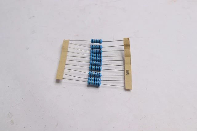 (10-Pk) Carbon Film Resistors Through Hole 18 Ohm 5% 1/2W CFR-50JB-52-18R