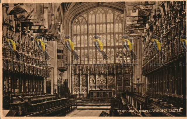 ST GEORGES CHAPEL, Windsor Castle, RP Postcard £2.97 - PicClick UK