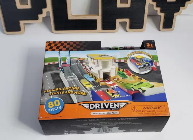 Driven by Battat 80 Piece 2 In 1  Mini Race Track Pocket Series Micro Machines