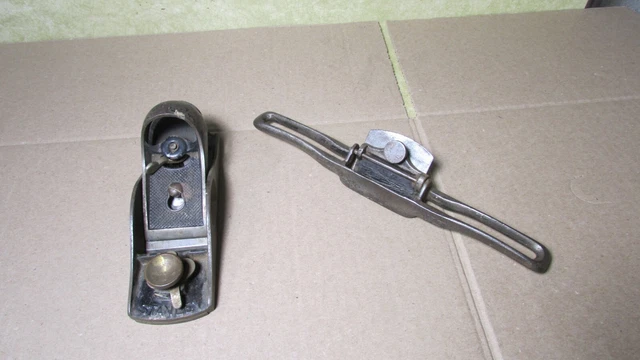 Vintage Stanley Adjustable Block Plane + Antique Spokeshave