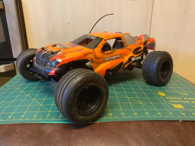 hpi firestorm 1/10 Rc nitro car truggy