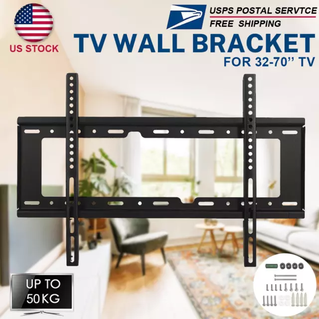 Universal TV Mount 32-70" Large Size Fixed TV Mount Wall Bracket Slim NEW US