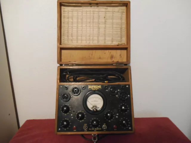 Vintage SUPREME Vacuum Tube Tester