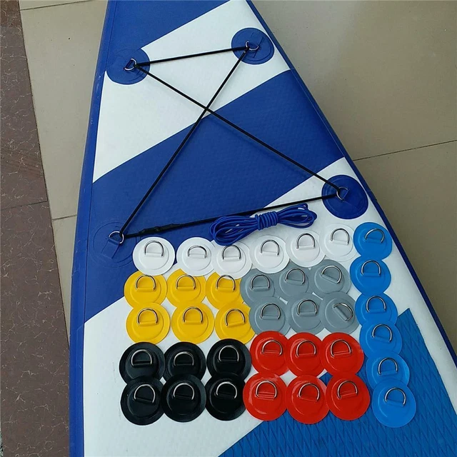 Pack 6 Patch / Pad & Corde D- En Acier Inoxydable pour Kayak Gonflable En PVC