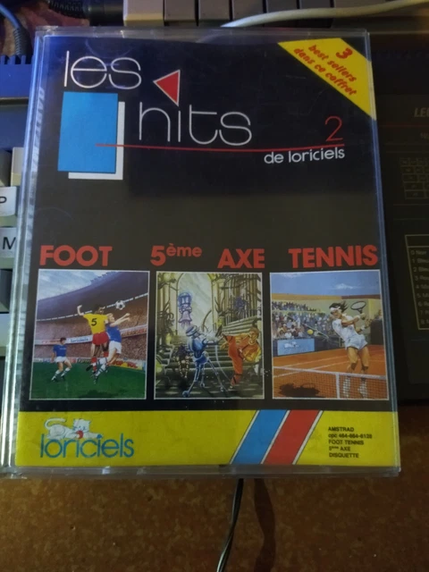 Jeu Vintage Tennis Cup – Amstrad / PC – 4 Disquettes 5'1/4 – Loriciel – Bon état, Boîte Sans Notice