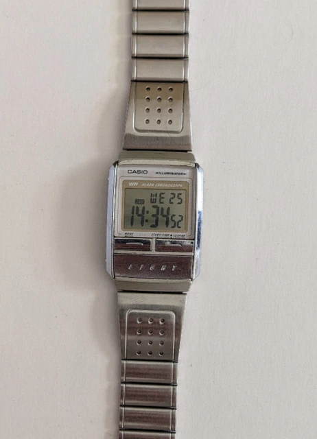 VINTAGE 1992 CASIO Futurist 1604 A200 Illuminator Digital Quartz Watch ...