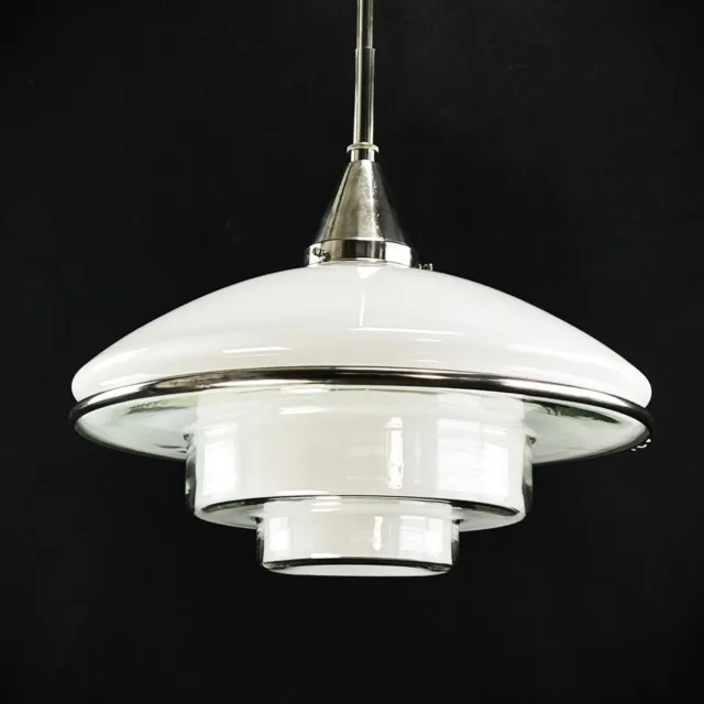 1 From 8 Art Deco Ceiling Lamp Sistrah Hanging Lamp PH4 Design Otto Müller, 1930