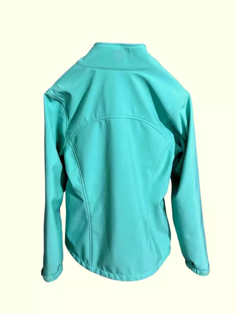 Lauren James Women's (L) Preptec Jacket Seafoam Mint Green Full-Zip Lined 3