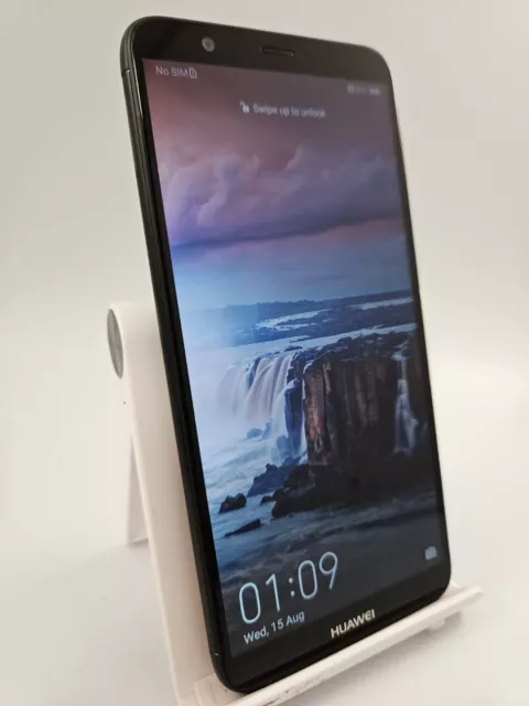 Huawei P Smart (FIG-LX1) schwarz 32GB entsperrt Android Smartphone zerkratzt
