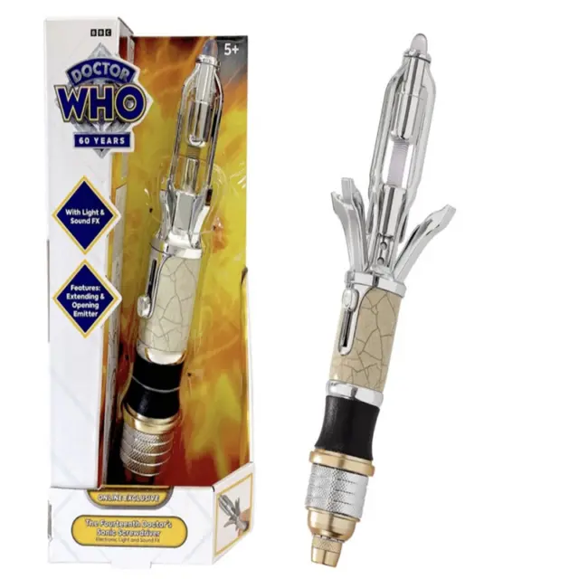 Doctor Who The 14Th Doctor's Sonic Screwdriver Toy Model Electroplated Version