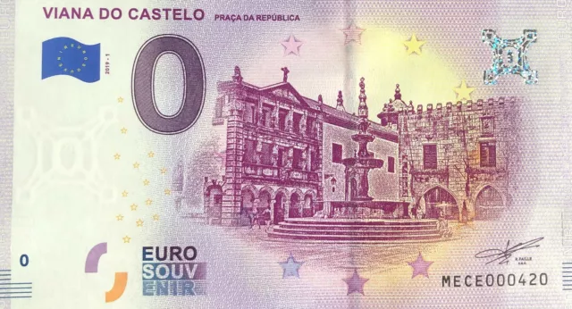 Billet 0 Zero Euro Viana Do Castelo Portuga 2019-1 Numero Divers