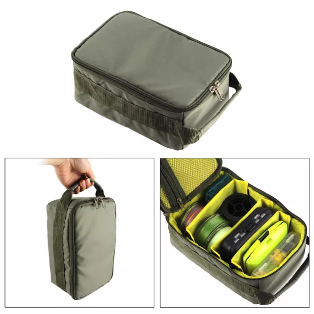 Fishing Reel Storage Bag Fly Tackle Gear Lure Line Organizer Portable Pouch