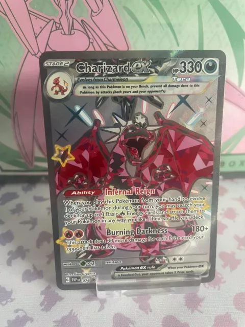 Charizard ex 074 Black Star Promo Shiny Holo Full Art Pokemon Card