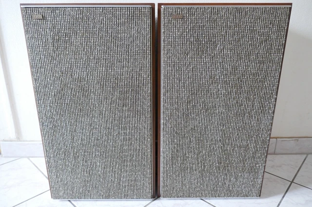 Paire D'enceintes 2 Voies Leak Sandwich 8 Ohms / Vintage Speakers