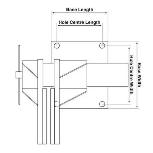 ITM Offset Steel Bench Vice Clamp 100mm 125mm 150mm 200mm TM104-125 TM104-200 3