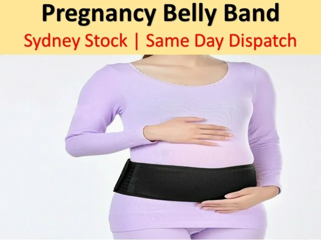 Pregnancy Belly Band Breathable Adjustable Maternity Belt Back Pelvic Support AU