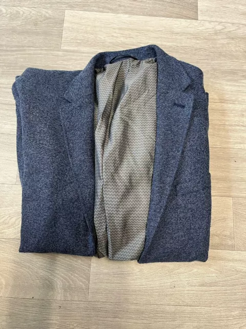 Burton Mens Blue Polyester Jacket Blazer Size 44