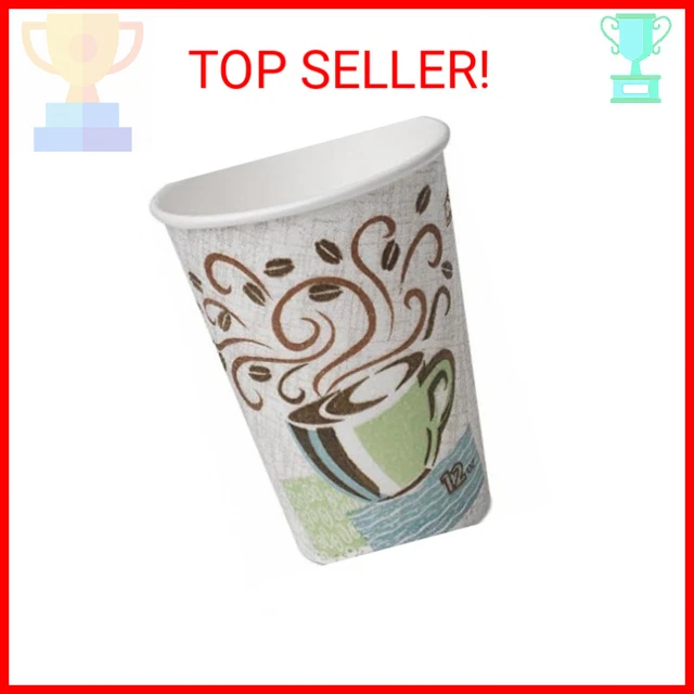 Dixie Hot Cups, Paper, 12oz, Coffee Dreams Design, 50/Pack