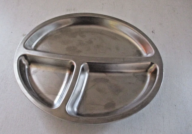 Plato de alimentación dividido de metal Avancny para bebé niño pequeño alimentación infantil