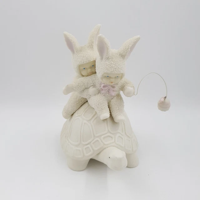 Snowbunnies It's Working We're Going Faster Department 56 Large Figurine