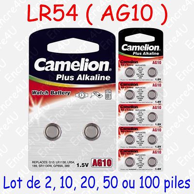 Camelion Piles/Battery boutons Alcaline 1,5V AG0 LR63 LR521 379 2 10 20 50 AG3 AG10 AG13 