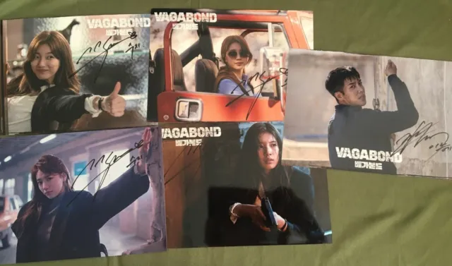VAGABOND Lee Seung Gi Bae Suzy Bae Sue Ji Autographed Signed Photo 5*7 2019