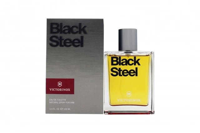 Swiss Army Black Steel Eau De Toilette Edt - Men's For Him. New. Free Shipping