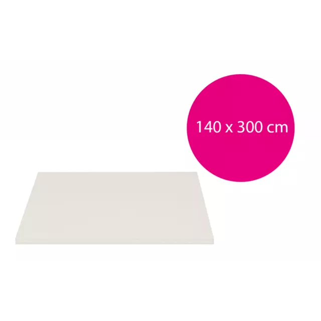 10 Bogen Leichtschaumplatten weiß / weiß - 10mm - 140x300cm