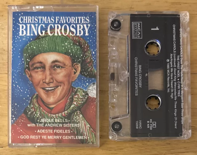 BING CROSBY CHRISTMAS Favorites Music Cassette Tape HANC15059 (MCA