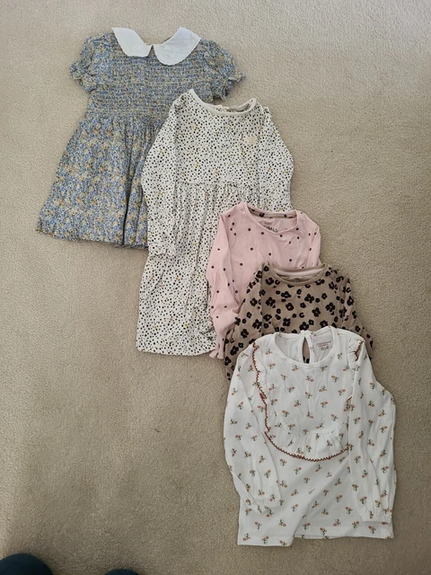 Girls Dresses And Tops Bundle (John Lewis, M&S, Primark), 2-3 Years