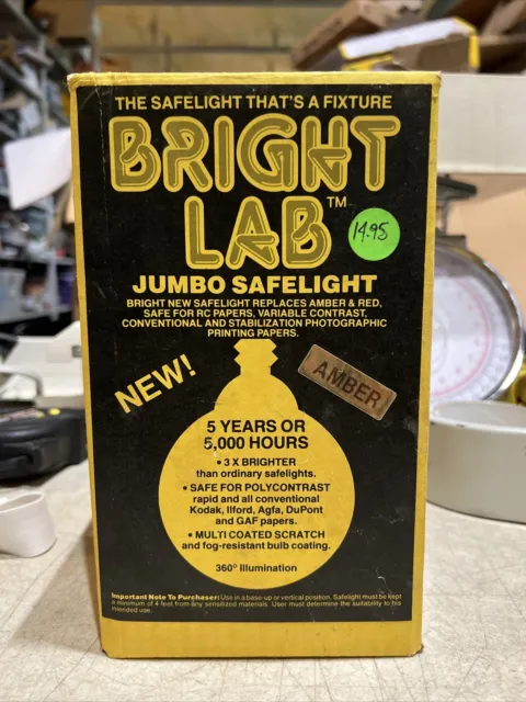 Bright Lab Jumbo SafeLight Amber